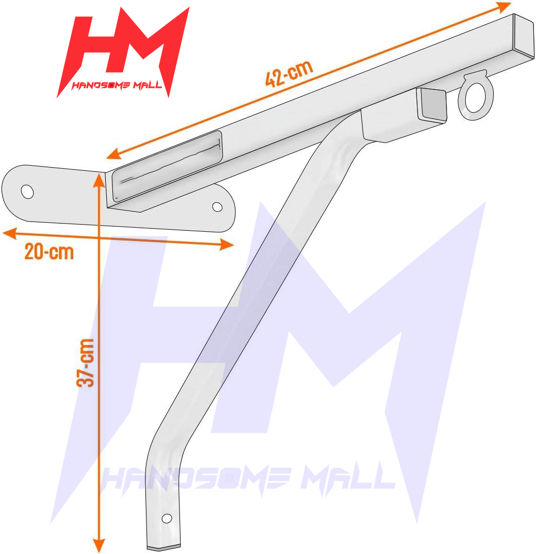 Heavy Duty Boxing Bag Stand Wall Bracket Steel Mount - Image 4