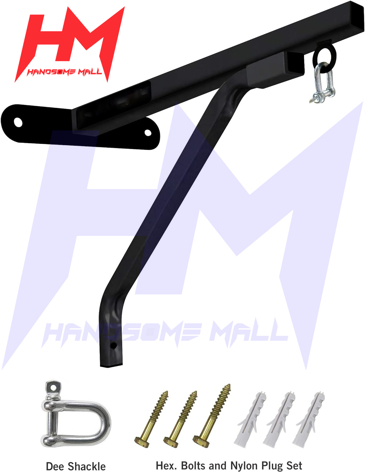 Heavy Duty Boxing Bag Stand Wall Bracket Steel Mount - Image 3