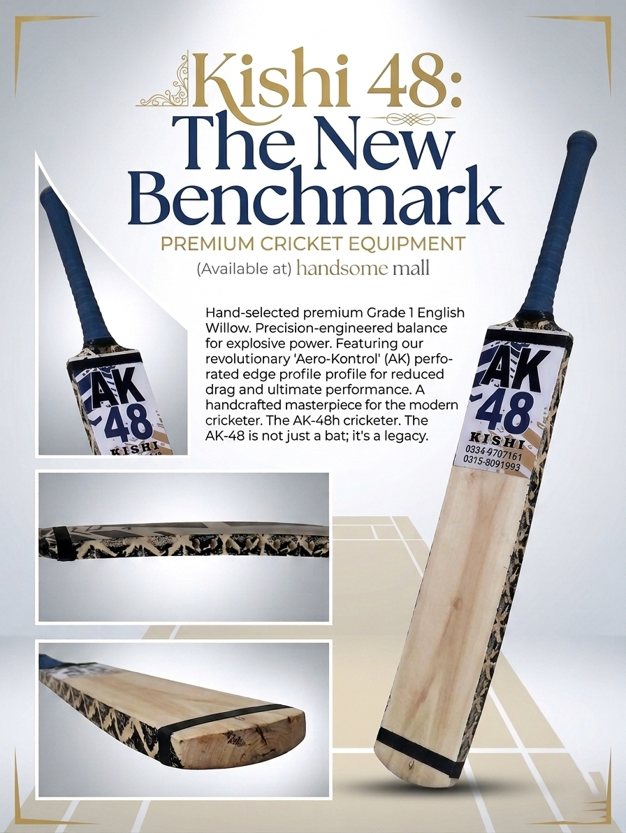 AK-48 Premium tape Ball Cricket Bat - Image 2